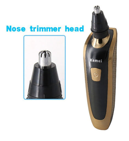 Rechargeable electric shaver washable nose trimmer