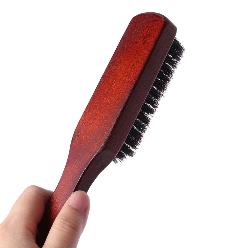 Hair Brush Wood Handle Boar Bristle Beard Comb