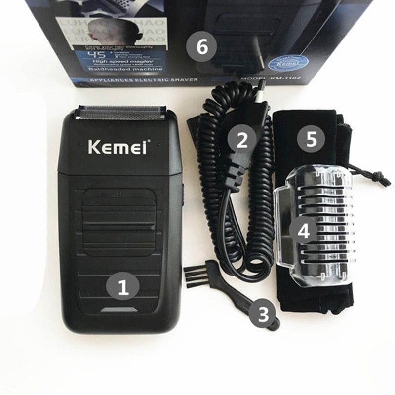 KM-1102 Rechargeable Cordless Shaver