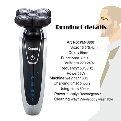 Electric shaver razor men shaving machine 5D