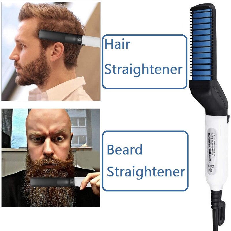Quick Beard Straightener Brush Electric Hair