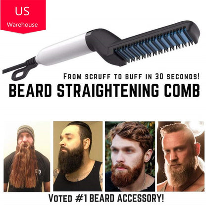 Beard Straightener For Men Heating Comb