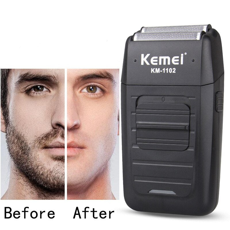 Cordless Shaver for Men Twin Blade Reciprocating Beard Shaving