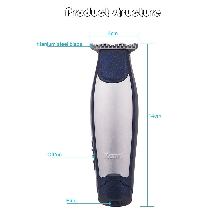 Beard hair trimmer electric kemei hair clipper