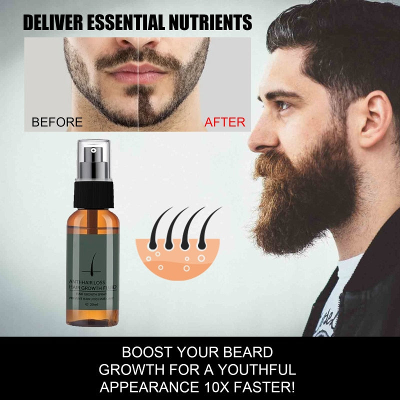 30ml Beard Growth spray Oil Serum beard growth