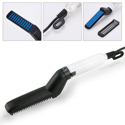 Men Professional Hair Straightener Electric Hair Comb