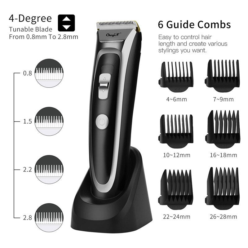 Rechargeable Hair Clipper Men Electric Hair Trimmer