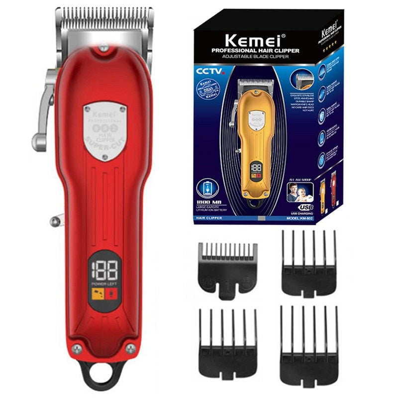 Professional hair clipper adjustable hair trimmer for men