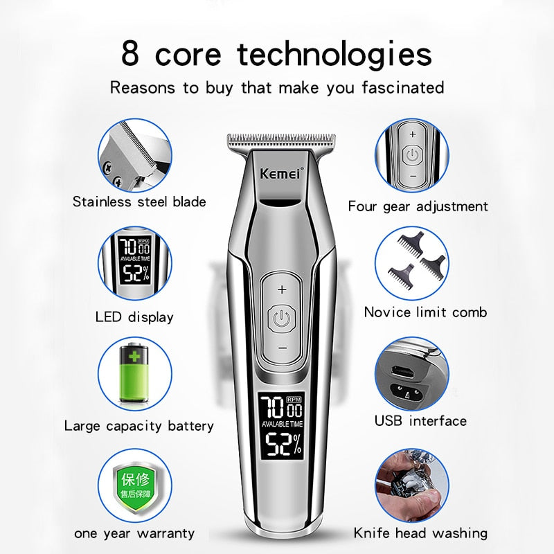 Hair Clipper Beard Trimmer for Men