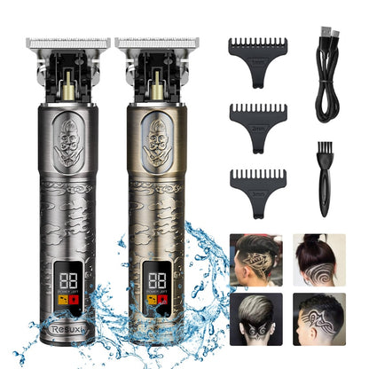 USB LCD Hair Trimmer Electric Clipper