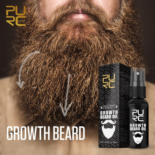 Men Beard Growth Oil Accelerate Facial Hair Thicker