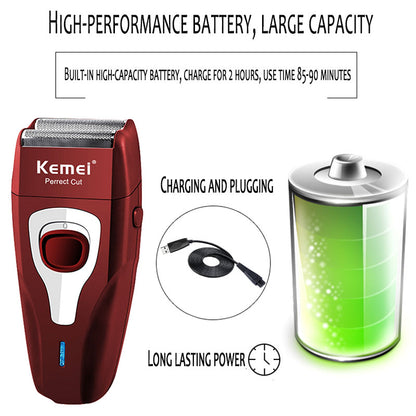 Rechargeable electric shaver hair beard