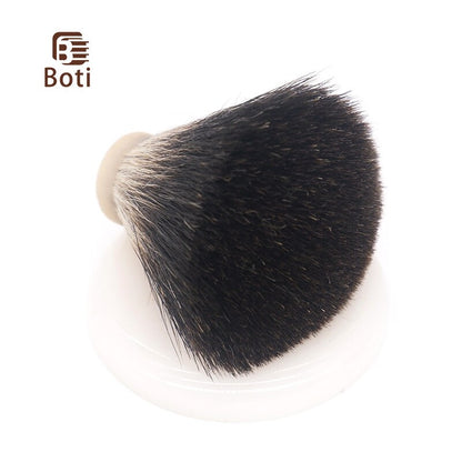 Black Badger Hair Knot  Fan Type Handmade Beard