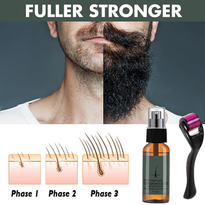 Natural Men Beard Growth Essence Spray Hair Loss