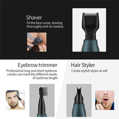 5 IN 1 Rechargeable Nose Ear Trimmer Clipper for Men