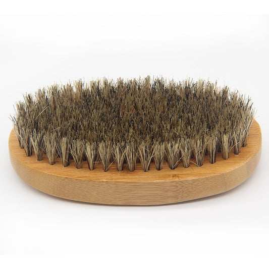 Beard Brush For Men Bamboo Wood Boar Bristle