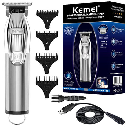 Rechargeable hair trimmer for men