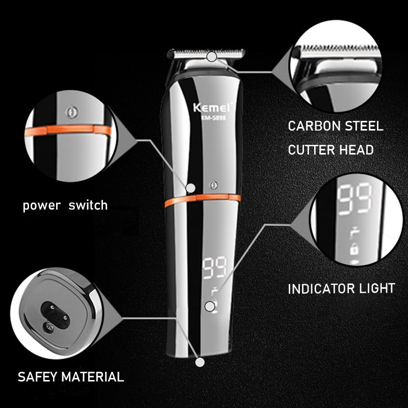 All-in-one grooming kit men rechargeable hair trimmer