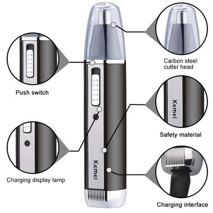 Special Offer Kemei Rechargeable 4-in-1 Trimmer Nose Beard Eyebrow Ear