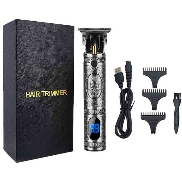 USB LCD Hair Trimmer Electric Clipper