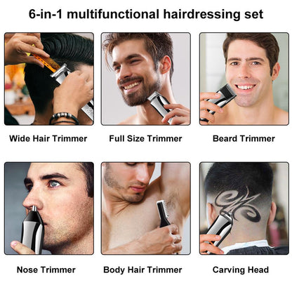 6 In 1 Hair Clipper Full Body Hair Trimmer Kit