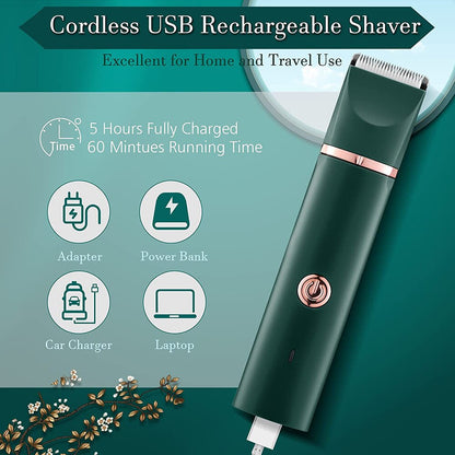 2 in 1 Electric Women Shaver Rechargeable Hair Remover