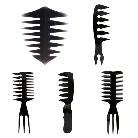 Wide-Tooth Anti-Static Double-Sided Comb Hairbrush
