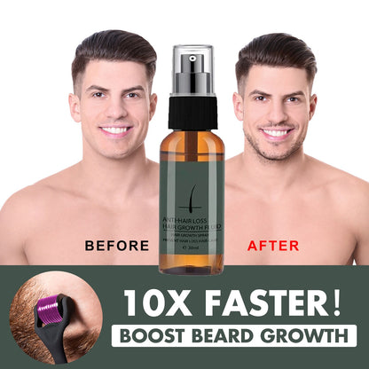 Natural Men Beard Growth Essence Spray Hair Loss