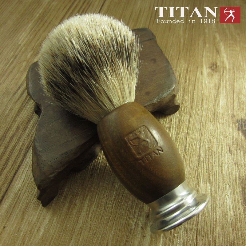 Titan shaving hair barber gift brush badger beard kit brushes natural