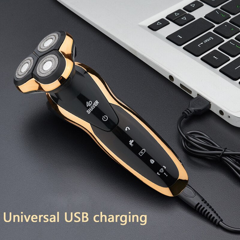 Comfortable USB Rechargeable Electric Shavers for Men