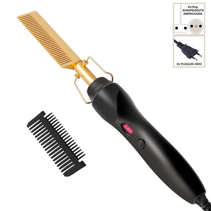 Comb Hair Straightener Electric Heating Comb Beard Straightener