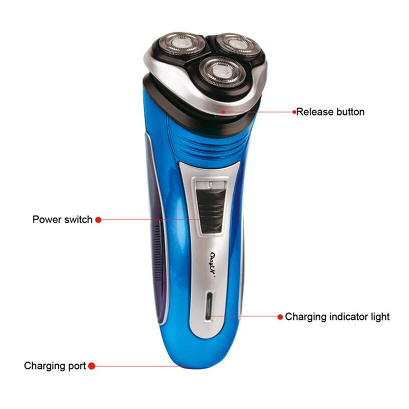 Rechargeable Electric Beard Trimmer 3D Triple