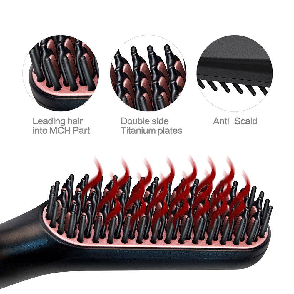 Men Beard Straightener Hot Heating Comb