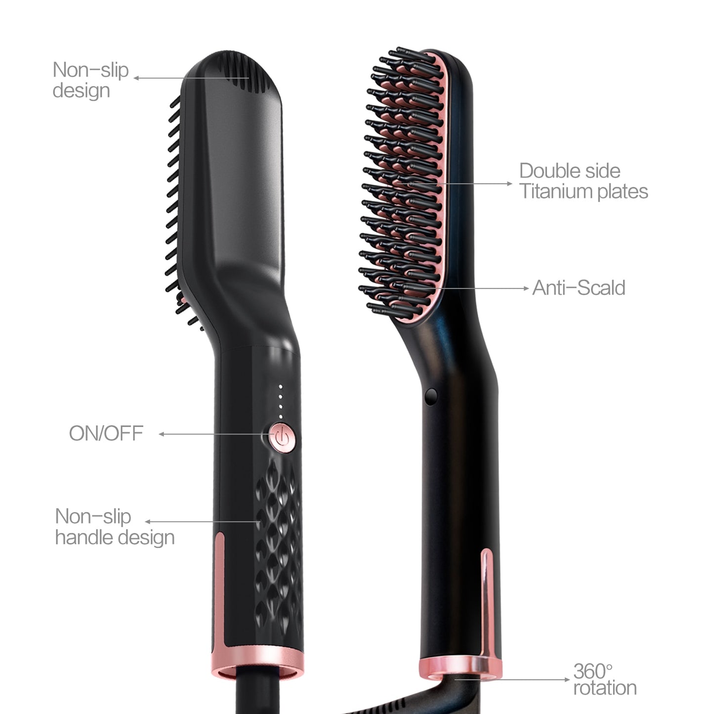 Hair Straightener Brush Beard Straightener Brush