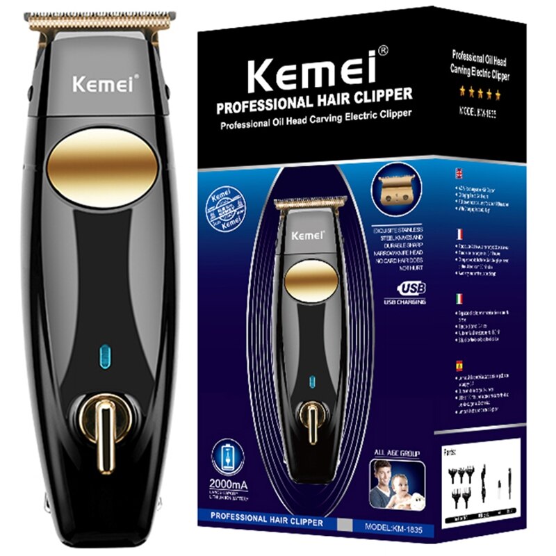 Original Kemei Cordless Hair Trimmer For Men Hair Clipper