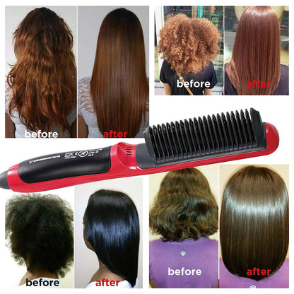 6 Modes Straightener Comb Hair Hairstyles and Tools