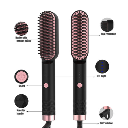 3 in 1 Multifunctional Hair Straightener Comb Brush