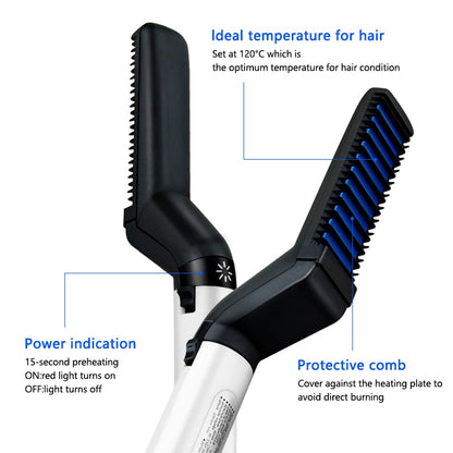 Multifunctional Men Beard Straightener Portable Heating