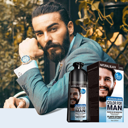 Natural Long Lasting Permanent Black Beard Dye