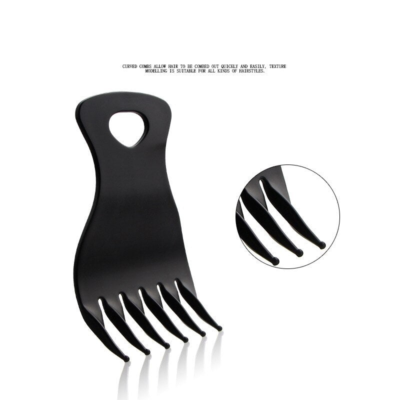 Men's handle oil-head comb Large-teeth tangled