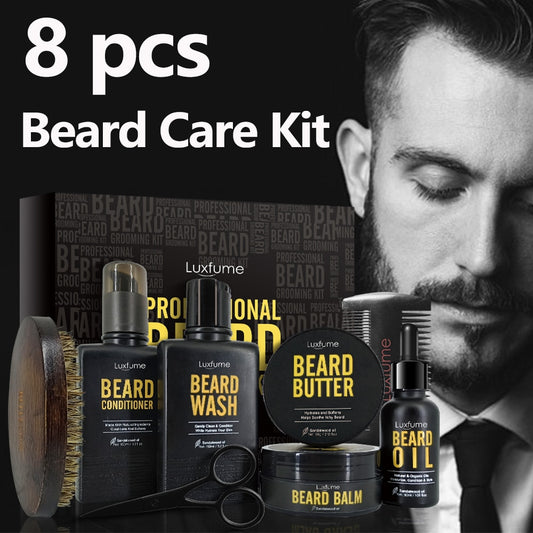 Men Beard Growth Kit Beard Shaving Cream Aftershave