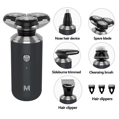 Wet dry electric shaver for men beard hair trimmer