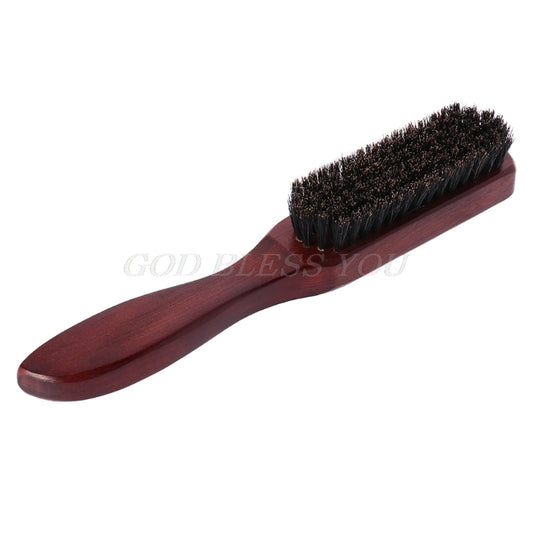 Hair Brush Wood Handle Boar Bristle Beard Comb