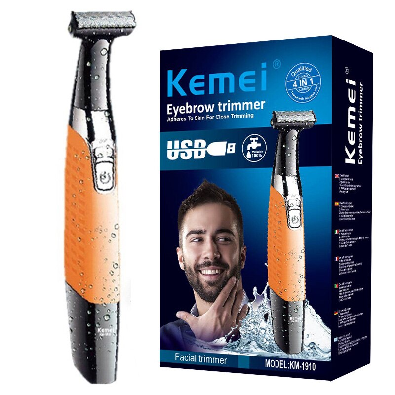 All-in-one kit wet dry facial electric shaver beard trimmer