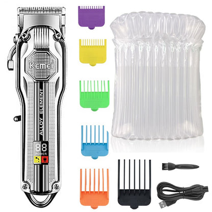 Electric metal housing hair clipper rechargeable