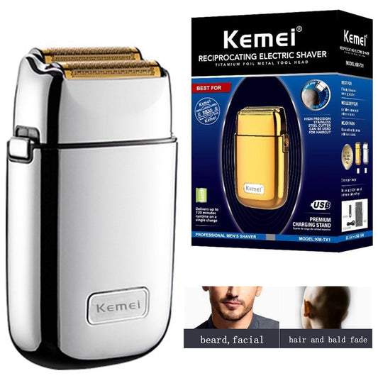 Original Kemei Rechargeable Metal Housing Pro Electric Shaver For Men