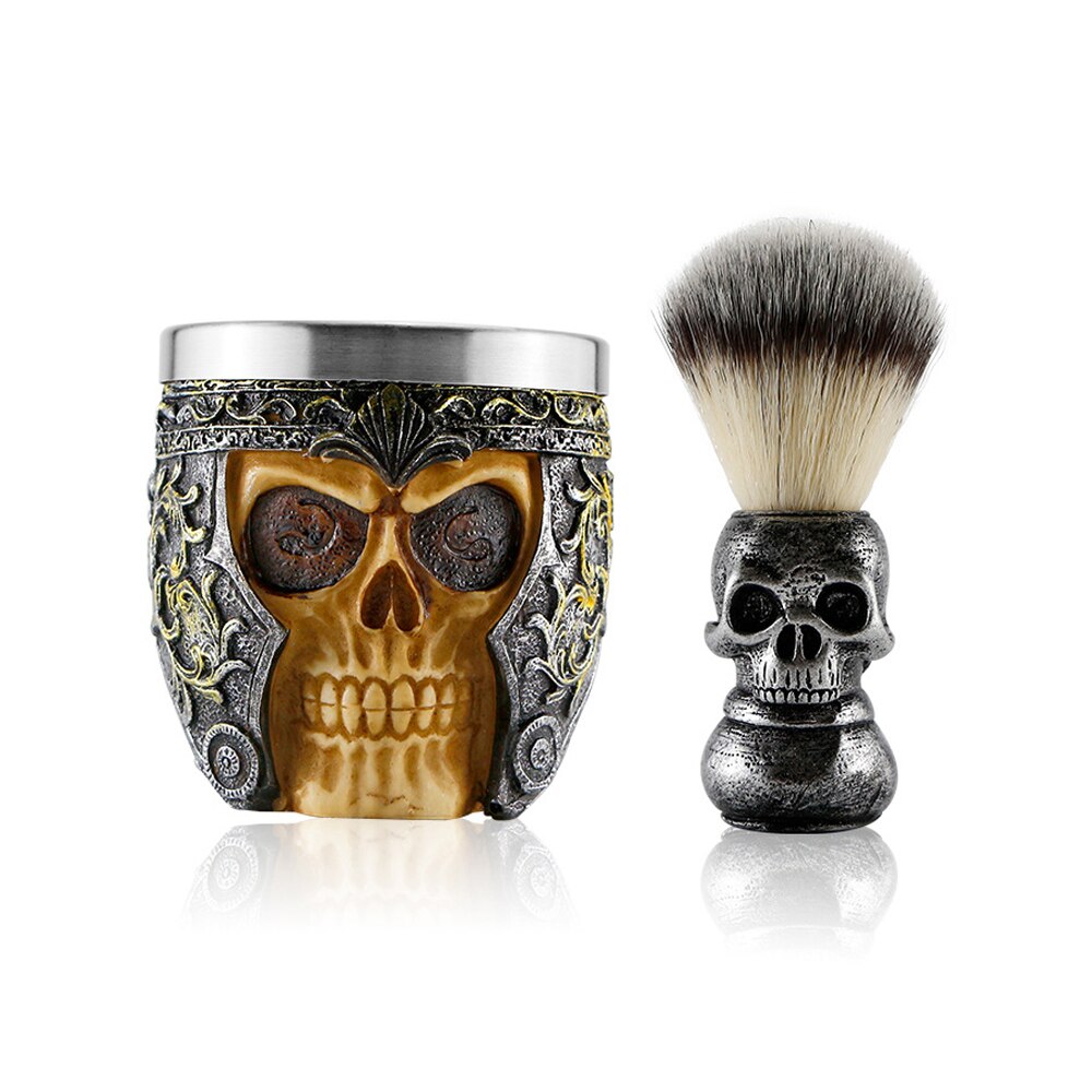 Beard Face Shaving Brush Soap Bowl Set