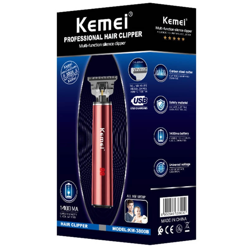 LCD display powerful kemei hair trimmer