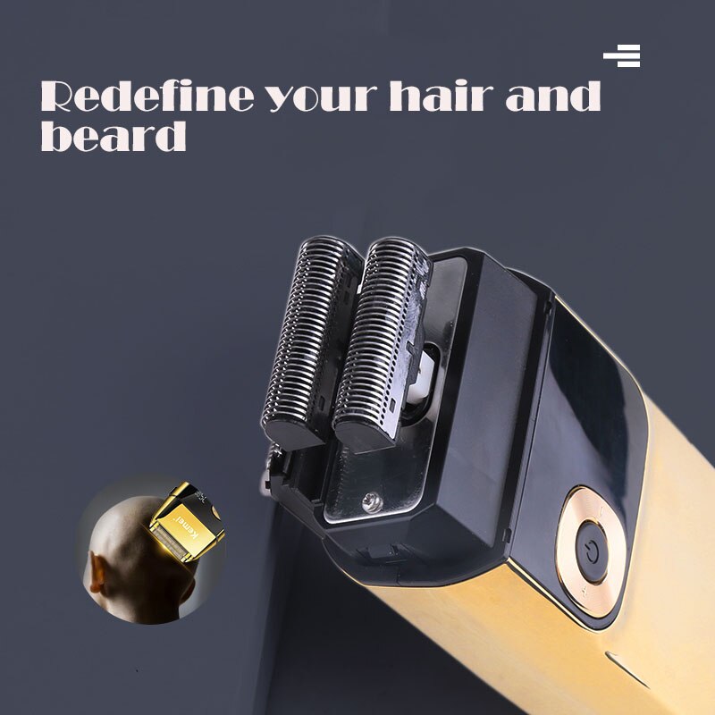 2 in 1 Electric Shaver Men Electric Razor Rechargeable Beard Shaver Floating Hair