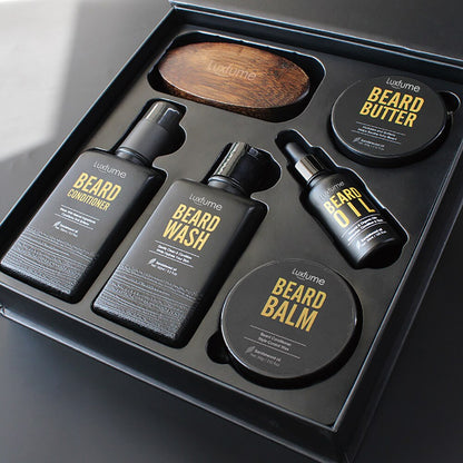 Men Beard Growth Kit Beard Shaving Cream Aftershave